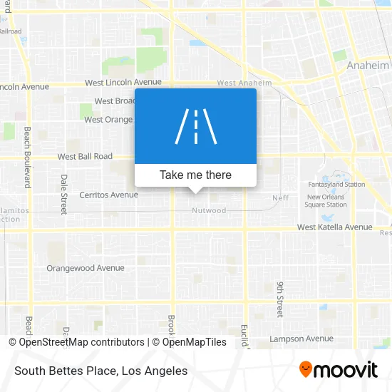 South Bettes Place map