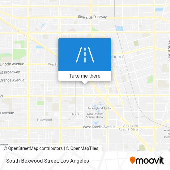 Mapa de South Boxwood Street