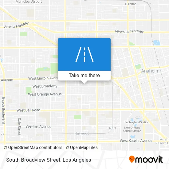 South Broadview Street map