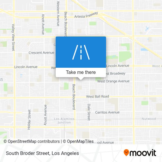 Mapa de South Broder Street