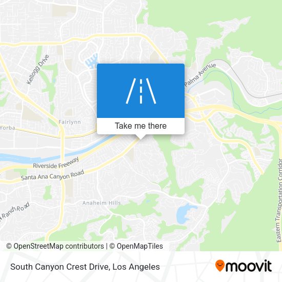 Mapa de South Canyon Crest Drive