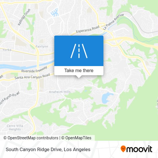 Mapa de South Canyon Ridge Drive