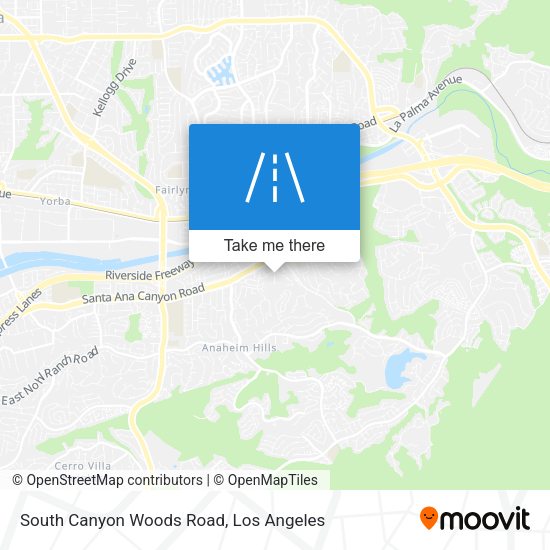 South Canyon Woods Road map