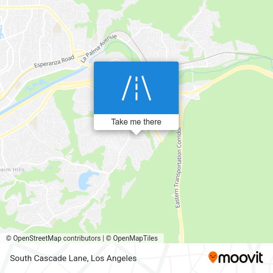 South Cascade Lane map