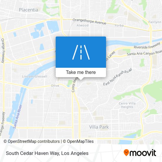 South Cedar Haven Way map