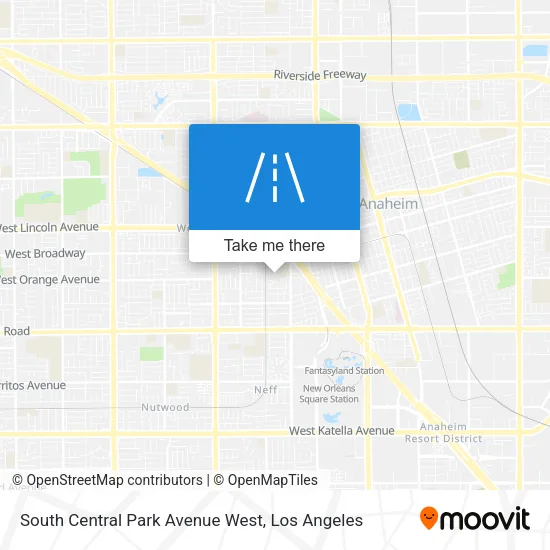 South Central Park Avenue West map
