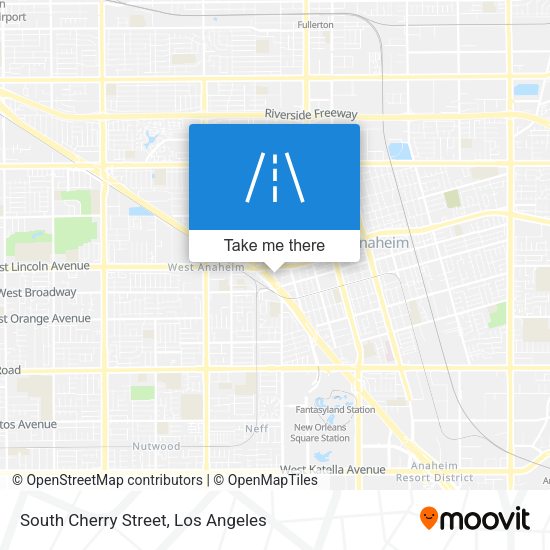 South Cherry Street map