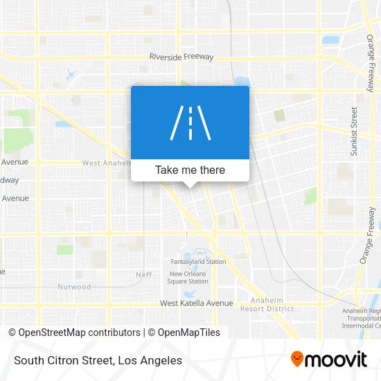 South Citron Street map