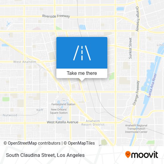 South Claudina Street map