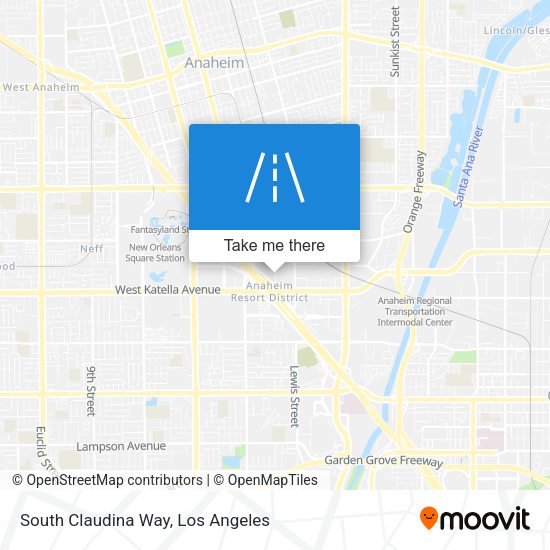 South Claudina Way map