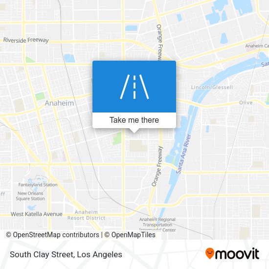 South Clay Street map