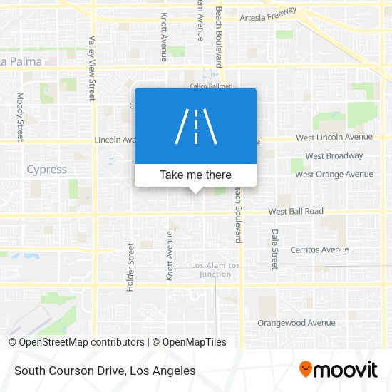 South Courson Drive map