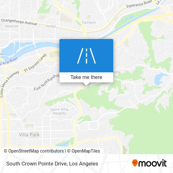 Mapa de South Crown Pointe Drive