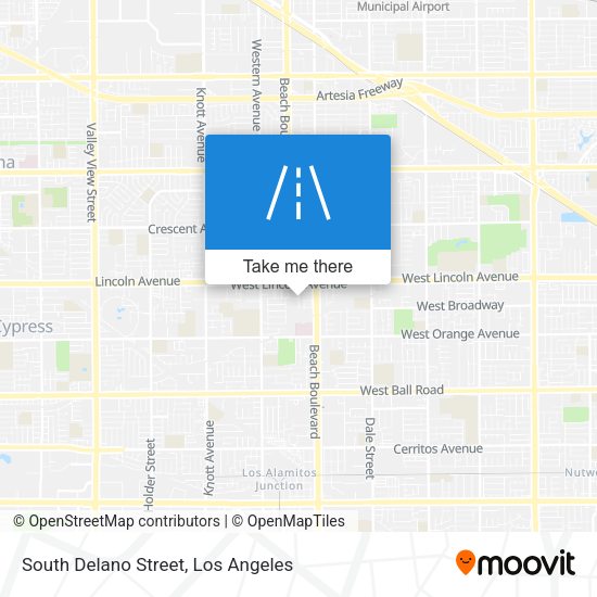 South Delano Street map