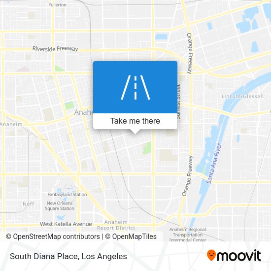 South Diana Place map