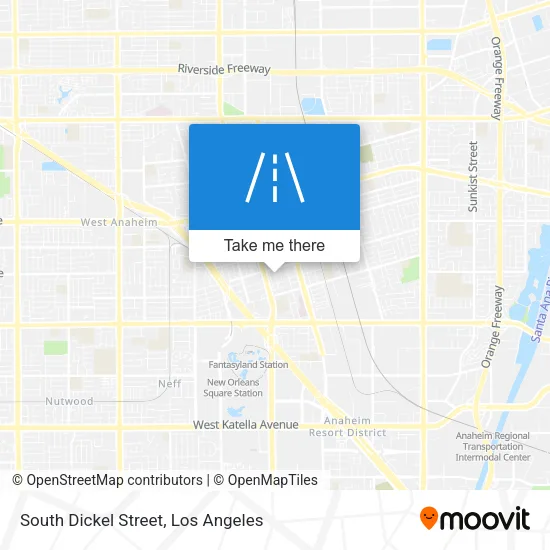 South Dickel Street map