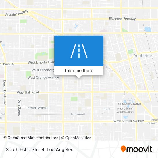 South Echo Street map
