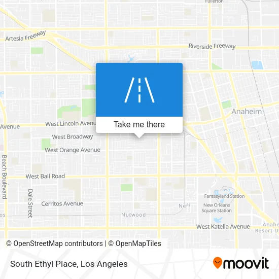 South Ethyl Place map