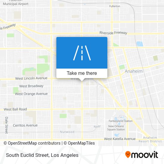 South Euclid Street map