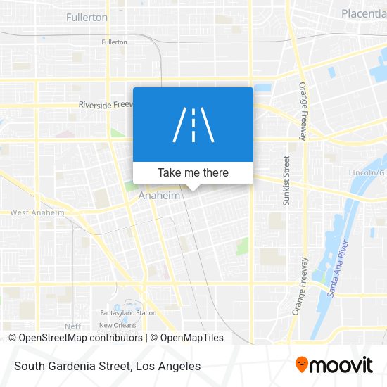 South Gardenia Street map