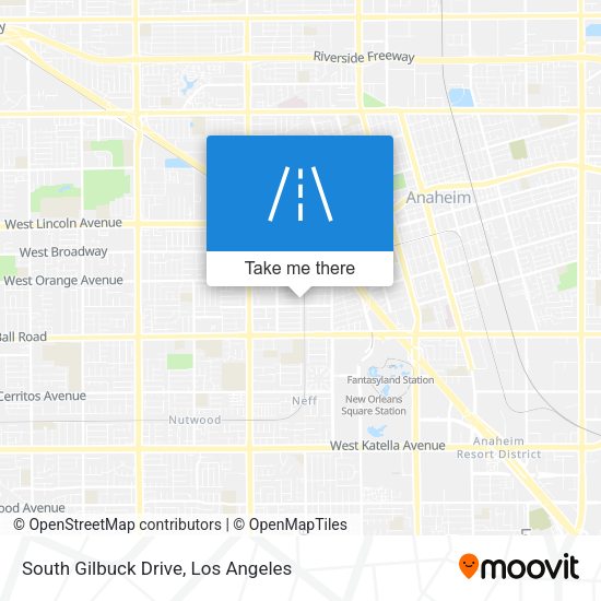 South Gilbuck Drive map