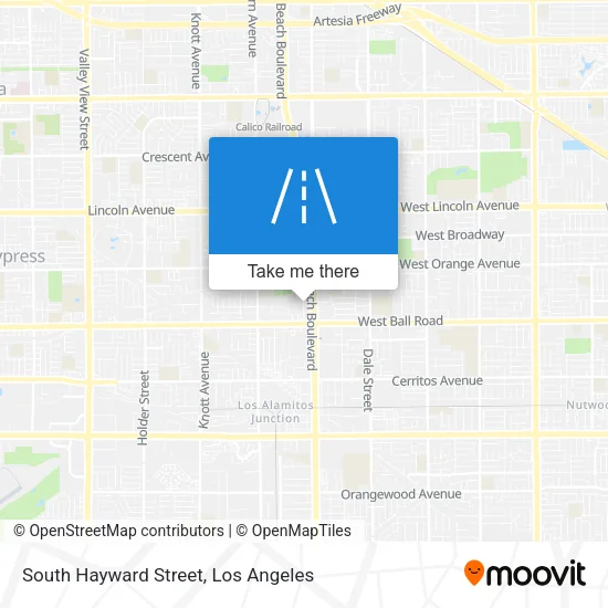 South Hayward Street map