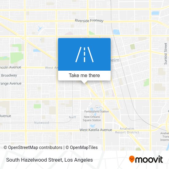 South Hazelwood Street map