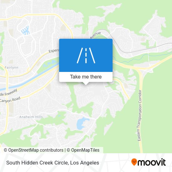 South Hidden Creek Circle map
