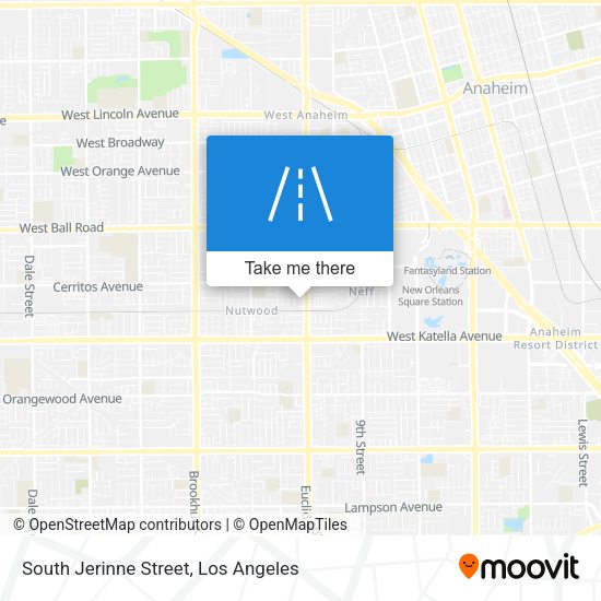 South Jerinne Street map