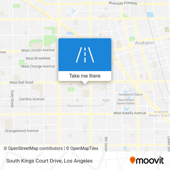 Mapa de South Kings Court Drive