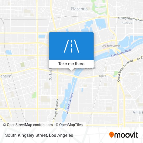Mapa de South Kingsley Street