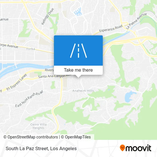South La Paz Street map