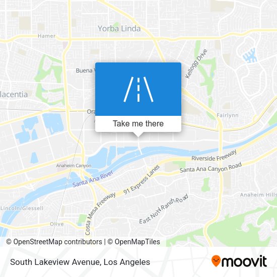 Mapa de South Lakeview Avenue