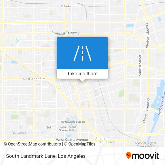 South Landmark Lane map