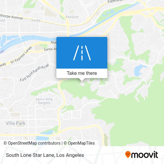 South Lone Star Lane map