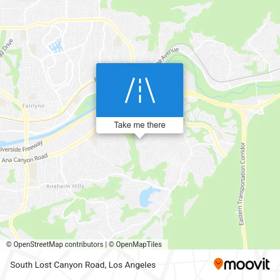 South Lost Canyon Road map