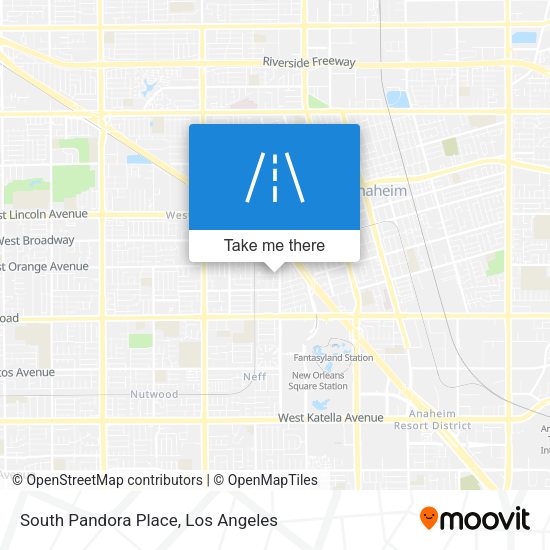 South Pandora Place map