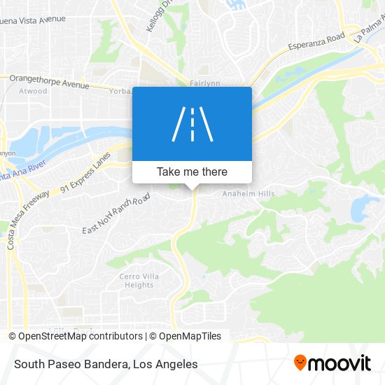 South Paseo Bandera map