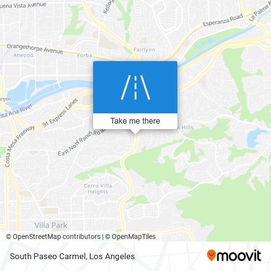 South Paseo Carmel map