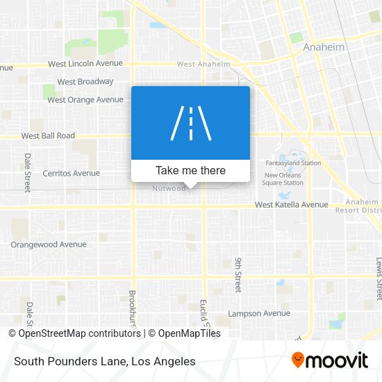 South Pounders Lane map