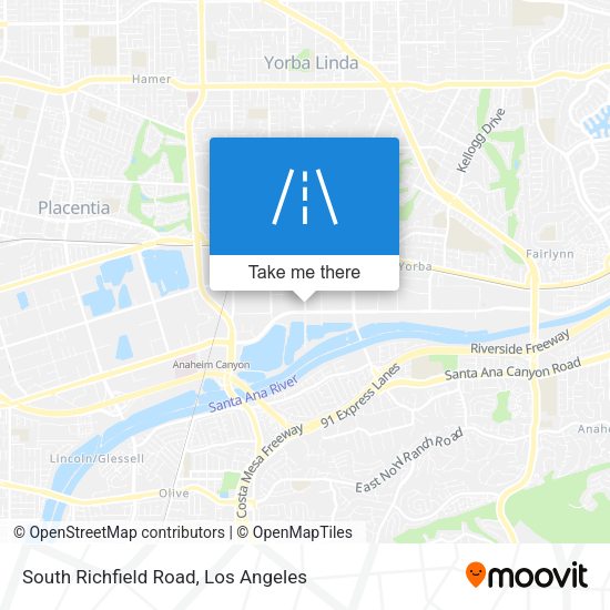Mapa de South Richfield Road