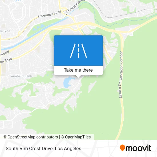 South Rim Crest Drive map