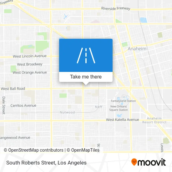 South Roberts Street map