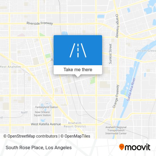 South Rose Place map