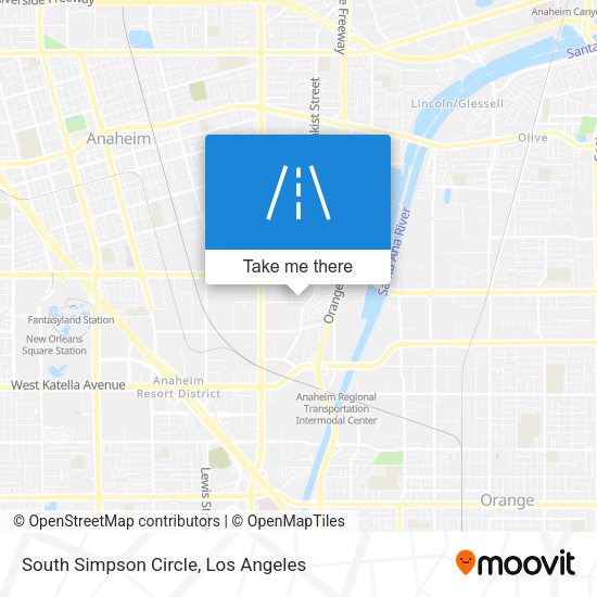 South Simpson Circle map