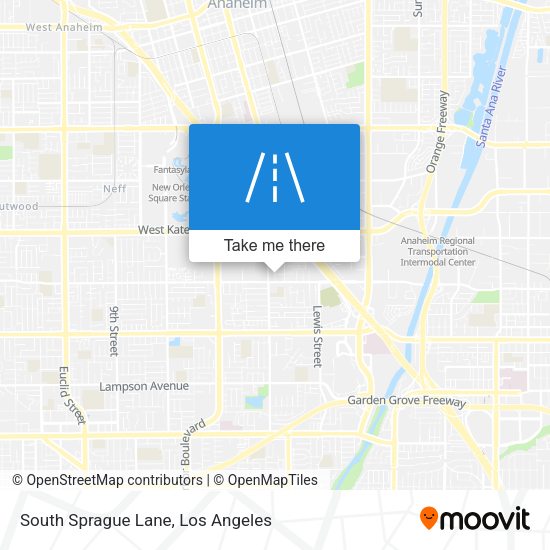 South Sprague Lane map