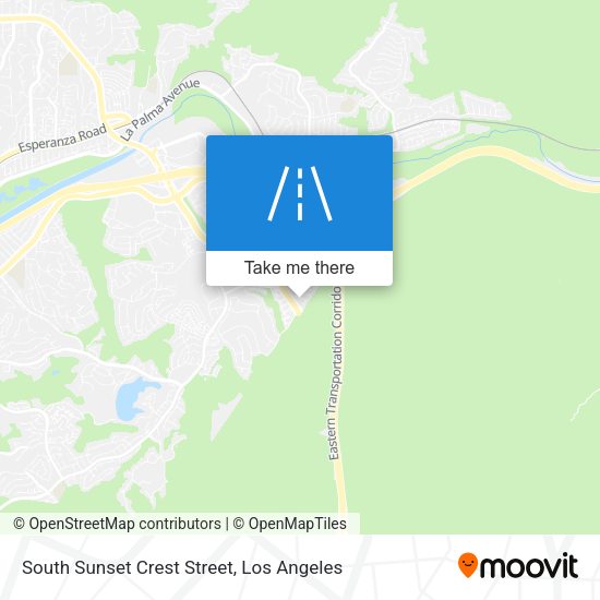 South Sunset Crest Street map