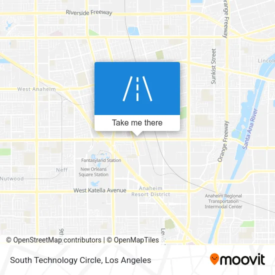 South Technology Circle map