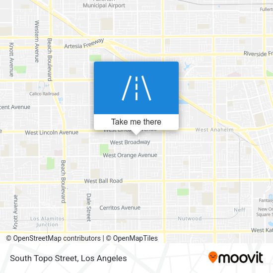 South Topo Street map