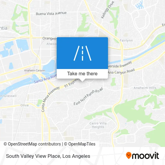 South Valley View Place map